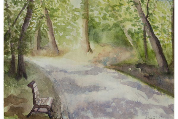 Mont Royal 3,  watercolour on Fabriano Artistico, 15x11 in.